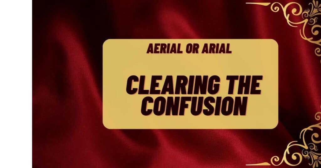 aerial or arial