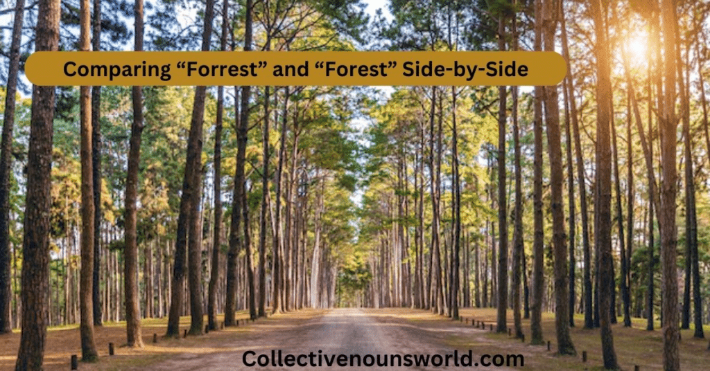 Difference between forest and forrest